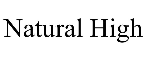 Trademark Logo NATURAL HIGH