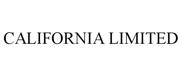  CALIFORNIA LIMITED