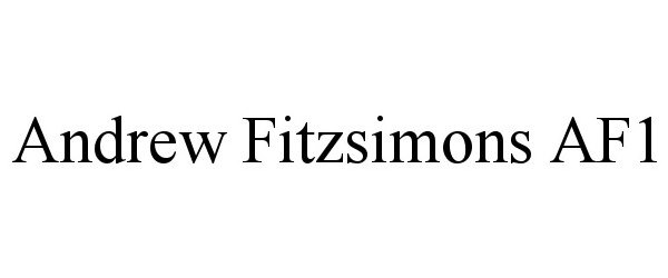 Trademark Logo ANDREW FITZSIMONS AF1