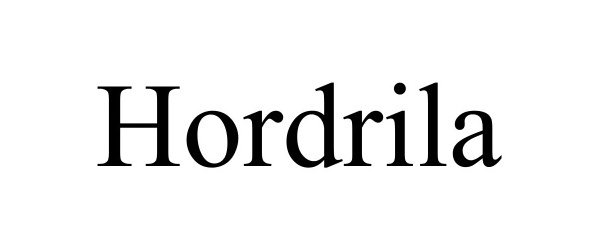 Trademark Logo HORDRILA