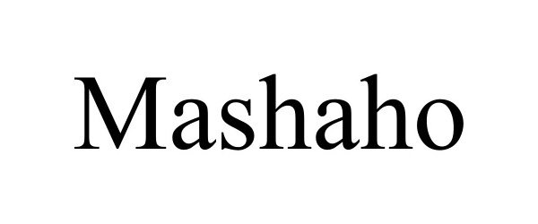 Trademark Logo MASHAHO