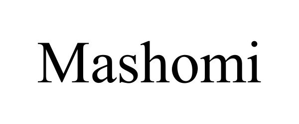 Trademark Logo MASHOMI