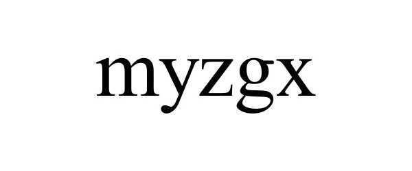 Trademark Logo MYZGX