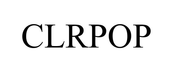 Trademark Logo CLRPOP