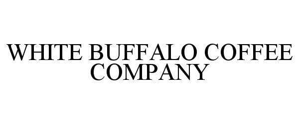 Trademark Logo WHITE BUFFALO COFFEE COMPANY