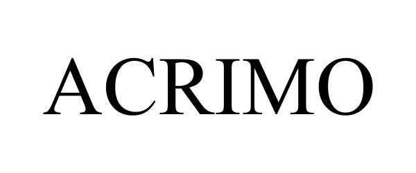 Trademark Logo ACRIMO