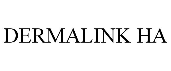 Trademark Logo DERMALINK HA