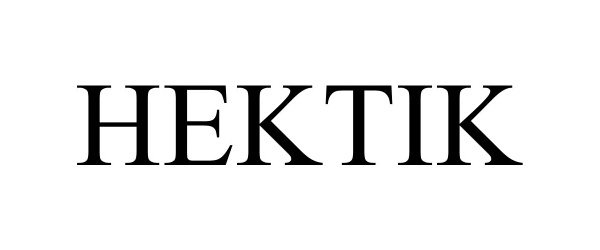 Trademark Logo HEKTIK