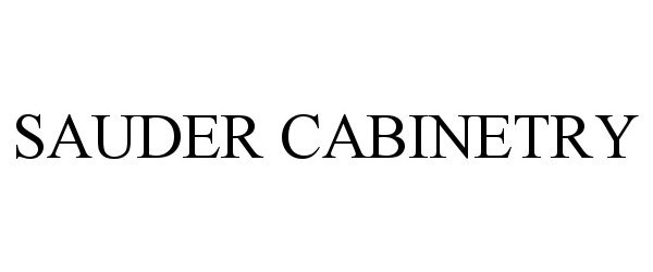 Trademark Logo SAUDER CABINETRY