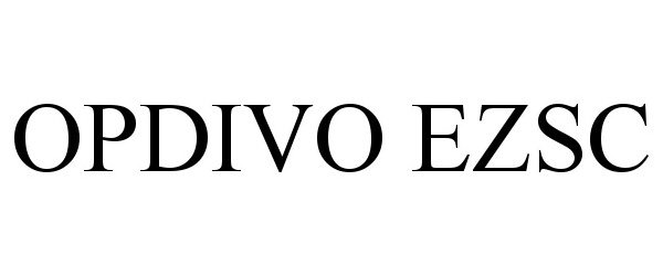 Trademark Logo OPDIVO EZSC