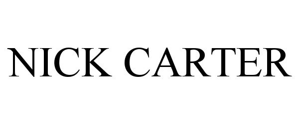 Trademark Logo NICK CARTER