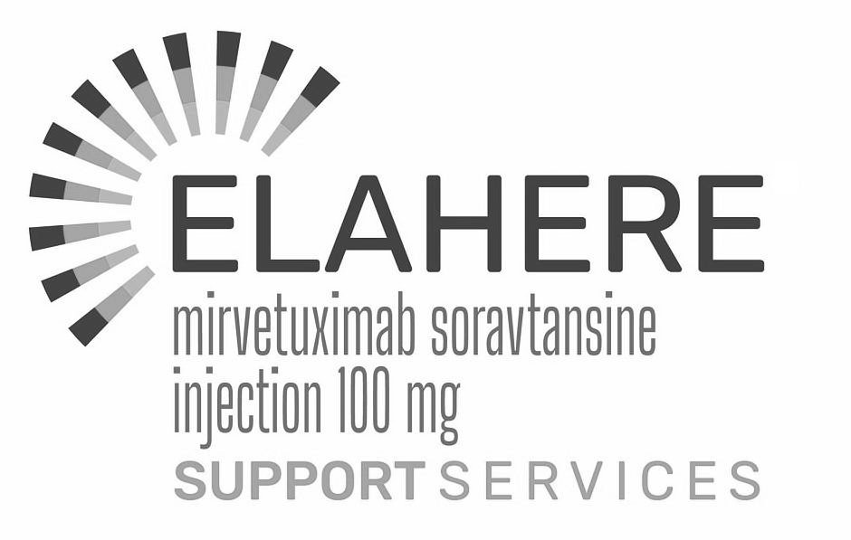 Trademark Logo ELAHERE MIRVETUXIMAB SORAVTANSINE INJECTION 100 MG SUPPORT SERVICES