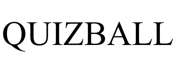 Trademark Logo QUIZBALL
