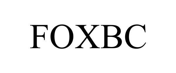 Trademark Logo FOXBC