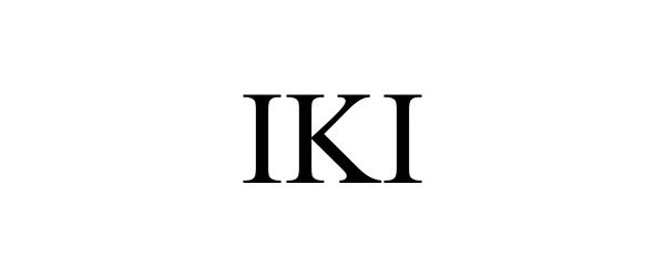Trademark Logo IKI
