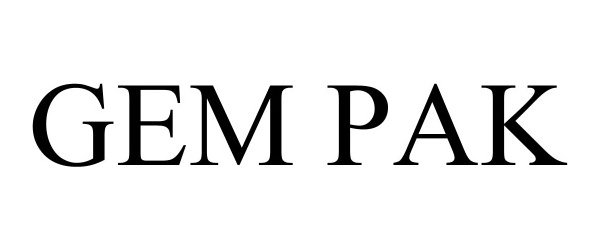 Trademark Logo GEM PAK
