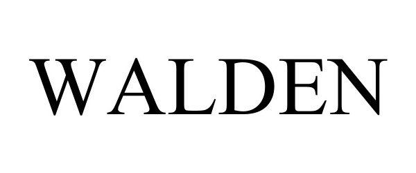 Trademark Logo WALDEN