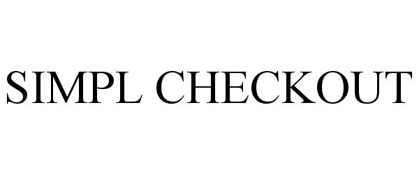 Trademark Logo SIMPL CHECKOUT