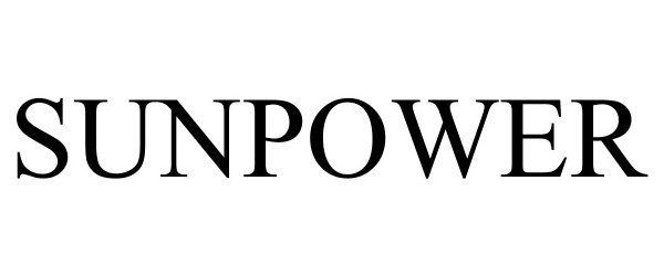 Trademark Logo SUNPOWER