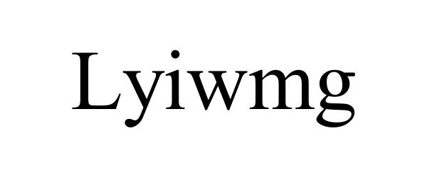 Trademark Logo LYIWMG