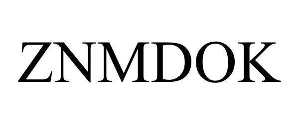 Trademark Logo ZNMDOK