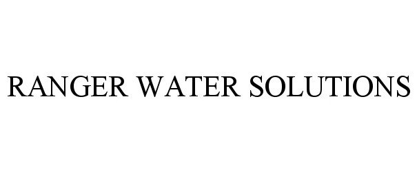  RANGER WATER SOLUTIONS