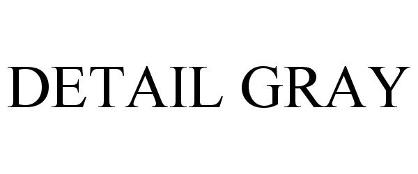 Trademark Logo DETAIL GRAY