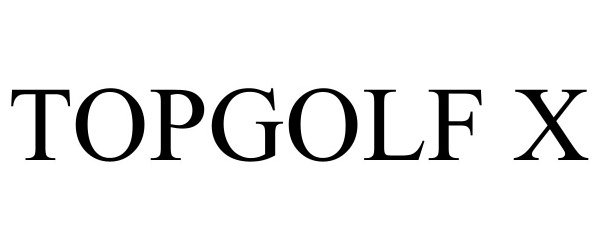 Trademark Logo TOPGOLF X