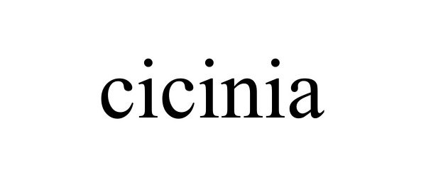 Trademark Logo CICINIA