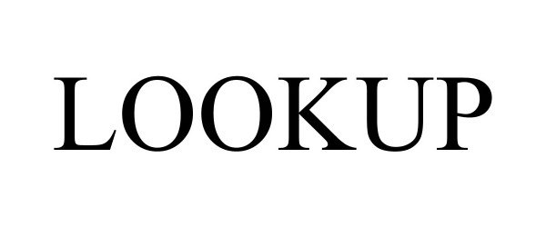 Trademark Logo LOOKUP
