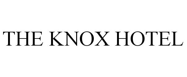 Trademark Logo THE KNOX HOTEL