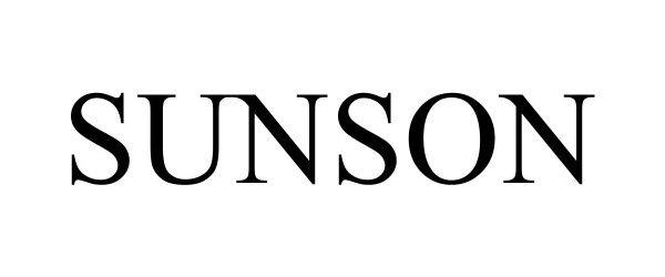 Trademark Logo SUNSON