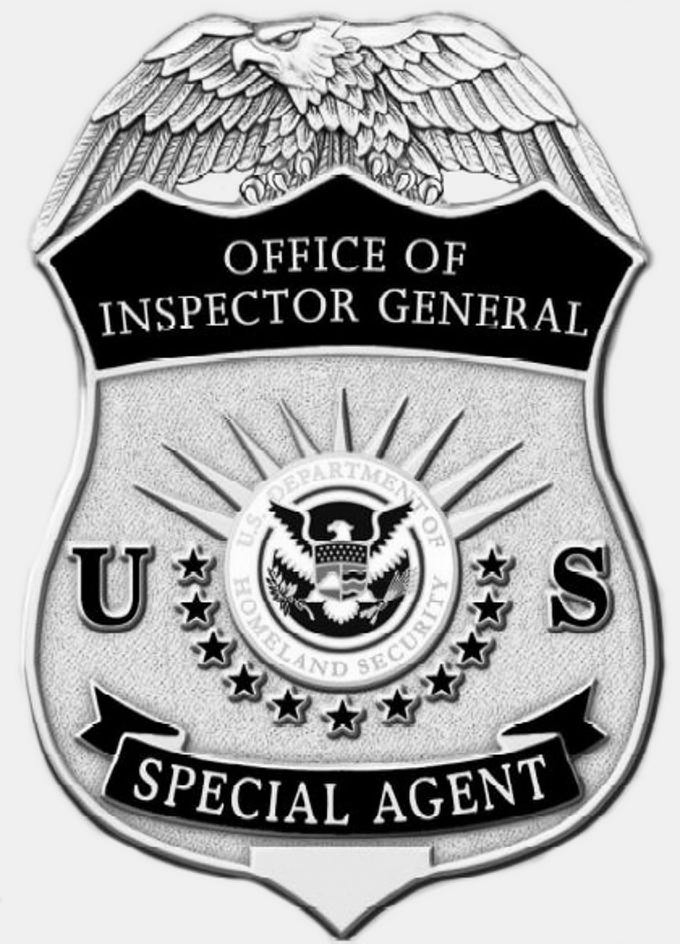 Trademark Logo OFFICE OF INSPECTOR GENERAL US U.S. DEPARTMENT OF HOMELAND SECURITY SPECIAL AGENT