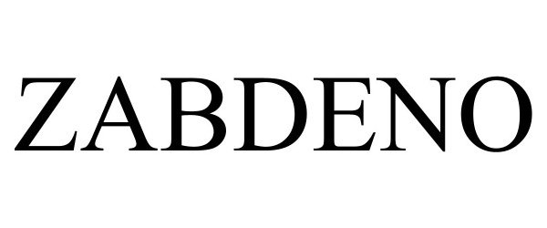 Trademark Logo ZABDENO