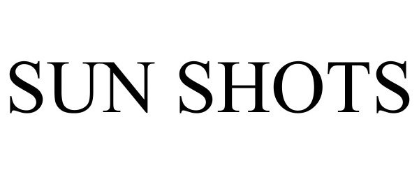 Trademark Logo SUN SHOTS