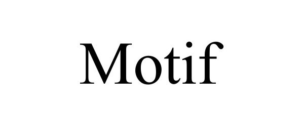 Trademark Logo MOTIF