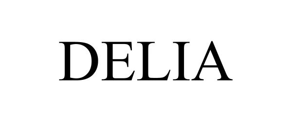 Trademark Logo DELIA