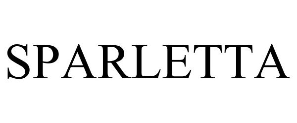 Trademark Logo SPARLETTA