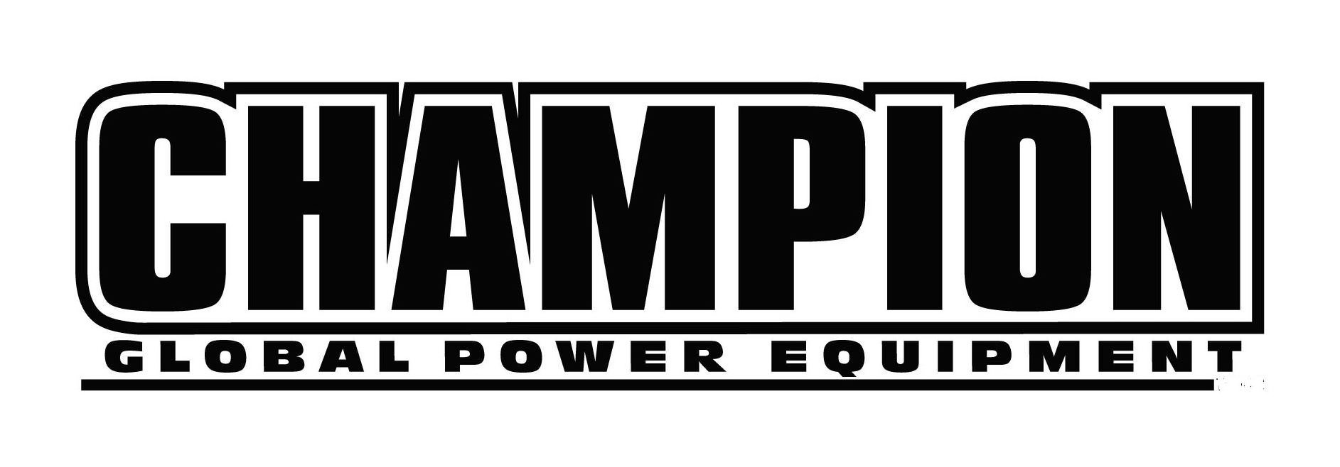 Trademark Logo CHAMPION GLOBAL POWER EQUIPMENT