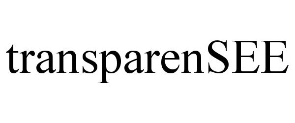 Trademark Logo TRANSPARENSEE