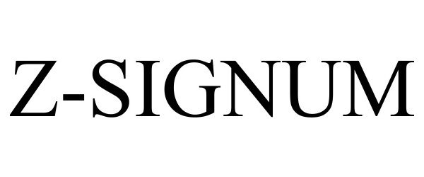 Trademark Logo Z-SIGNUM