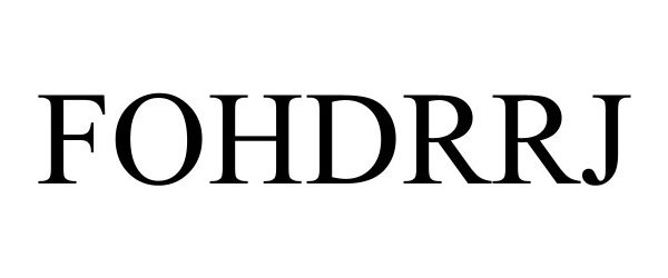 Trademark Logo FOHDRRJ