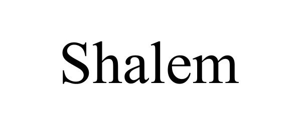 Trademark Logo SHALEM