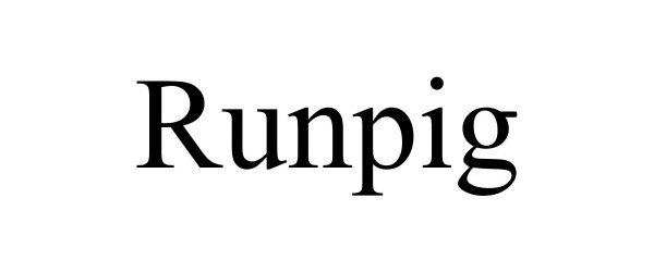 Trademark Logo RUNPIG