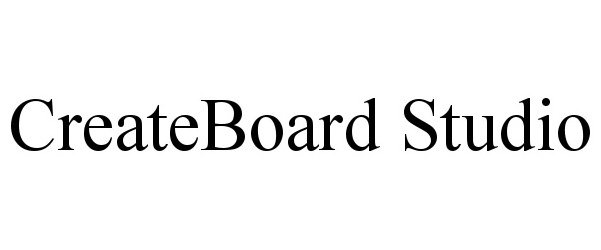 Trademark Logo CREATEBOARD STUDIO