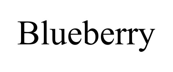 Trademark Logo BLUEBERRY