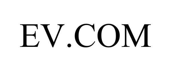 Trademark Logo EV.COM
