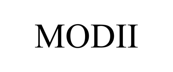 Trademark Logo MODII