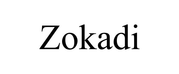Trademark Logo ZOKADI