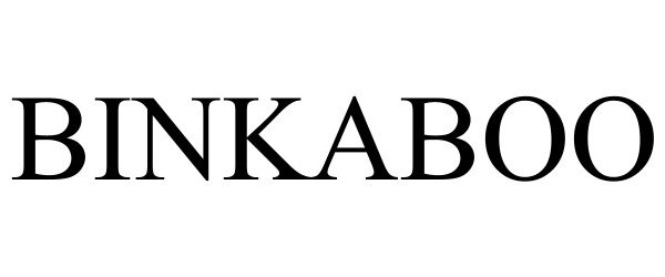 Trademark Logo BINKABOO